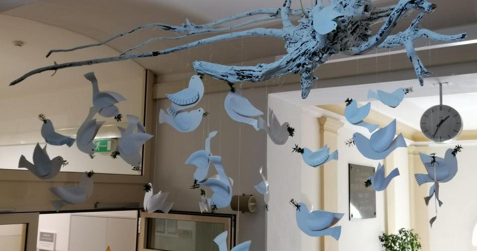 Tauben für den Frieden